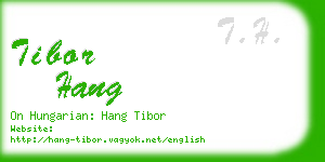 tibor hang business card